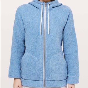 Lululemon Blue Sherpa Hooded Jacket
